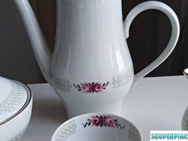Német Stadtlengsfeld porcelán kávés szett