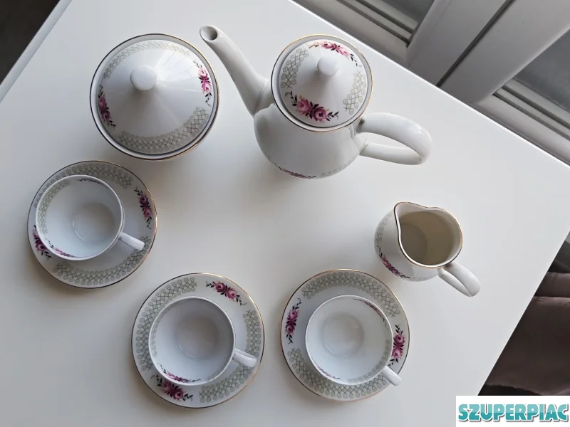 Német Stadtlengsfeld porcelán kávés szett