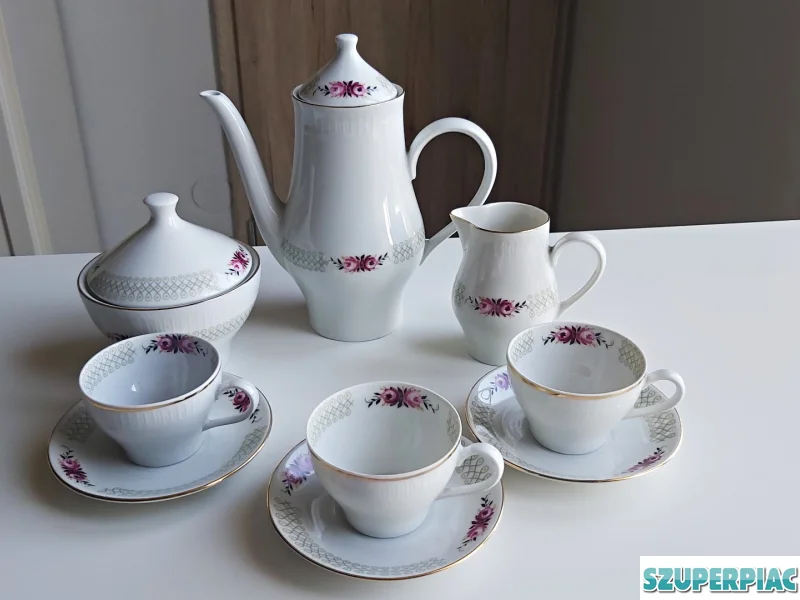 Német Stadtlengsfeld porcelán kávés szett