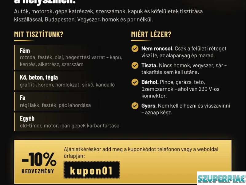 Mobil Lézeres felülettisztítás