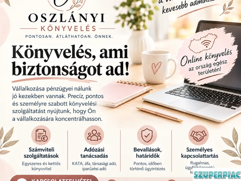 Könyvelés bérszámfejtés adóbevallás országszerte online