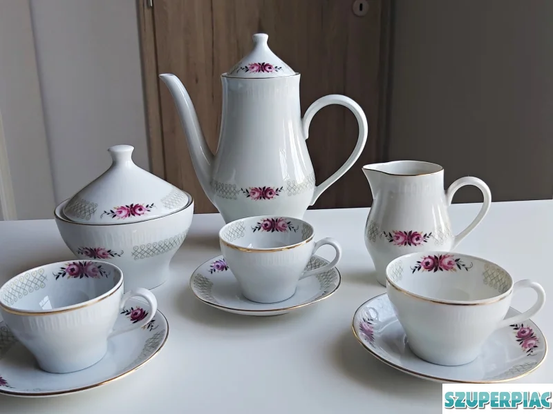 Német Stadtlengsfeld porcelán kávés szett