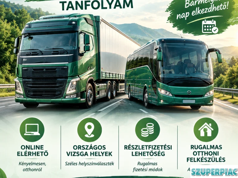 Árufuvarozó vagy buszos szakmai irányító tanfolyam