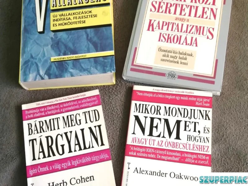 19 db üzletkötést segítőmarketinges szakkönyv egyben