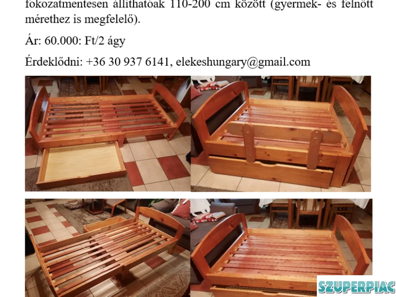 Fenyő ágy