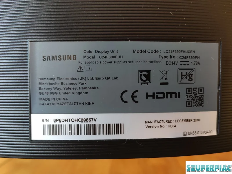 Hibás Samsung monitor alkatrésznek eladó