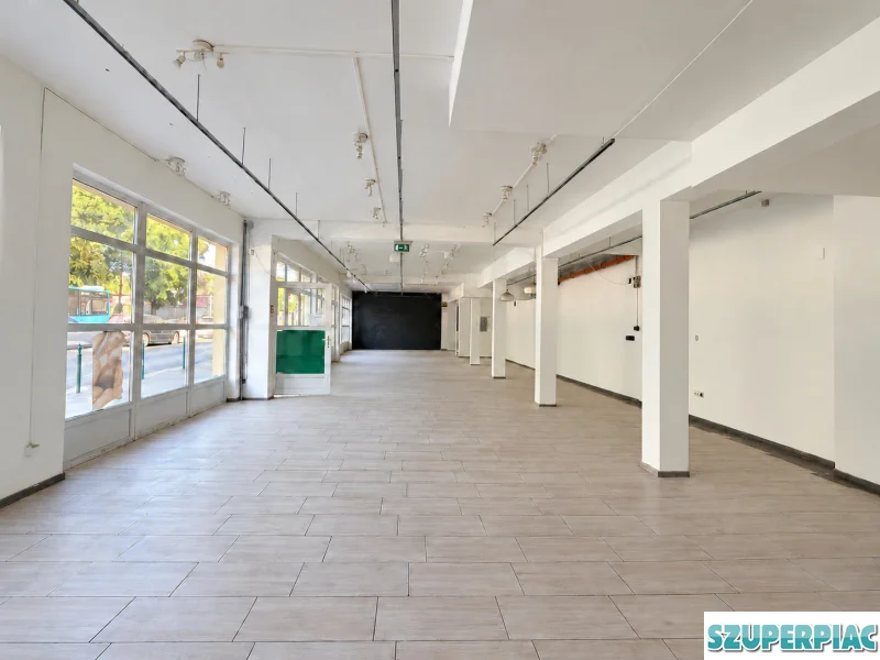 Kiadó üzlet Kőbányán 180 m2 földszint és 160 m2 pince