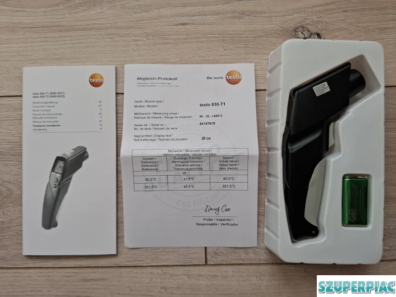 Testo 830T1 infra hőmérsékletmérő