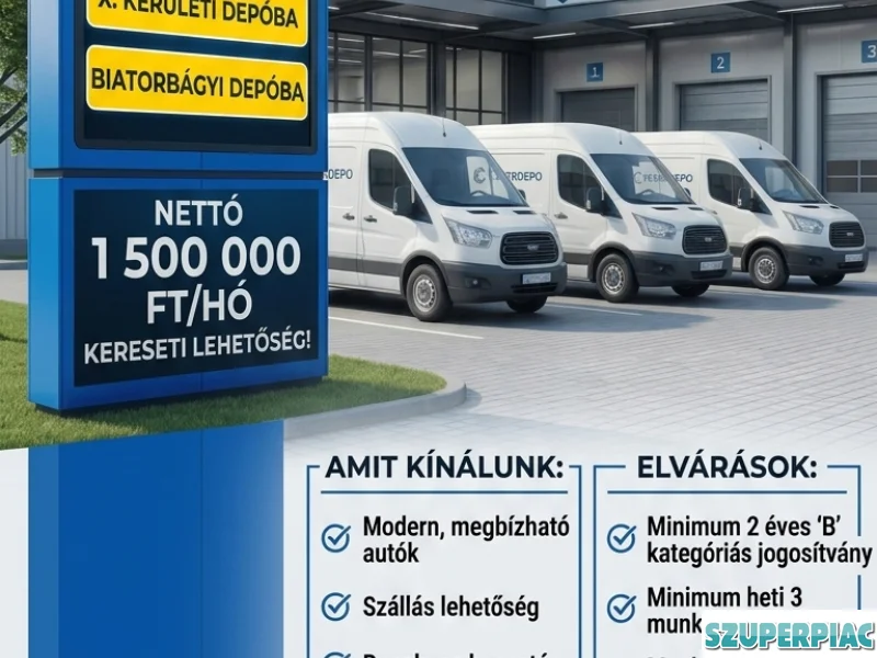 Futárt keresünk