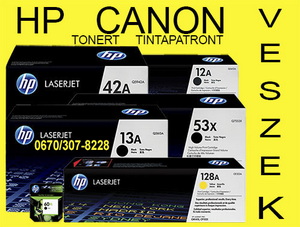 Toner tintapatron hp canon