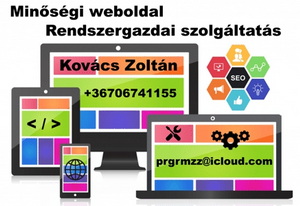 Honlap készítés - rendszergazdai szolgáltatás