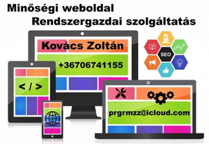 Honlap készítés - rendszergazdai szolgáltatás