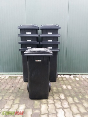 új gurulós kerekes kuka 120 l árában szállítva