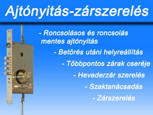 Zárnyitás, ajtónyitás,széfnyitás,zárszerelés.