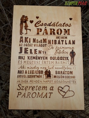 Fa gravírozás,  egyedi ajándékok - fali óra,  fa toll
