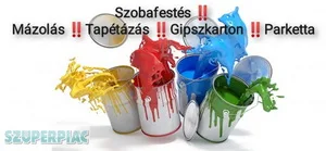 Festés,  Tapétázás,  Gipszkarton szerelés,  parketta 