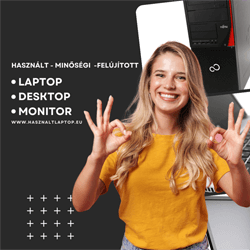 Használt laptopok,  számítógépek,  monitorok,  tablettek és kieg