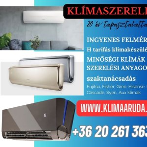 Klímaszerelés 20 év tapasztalattal