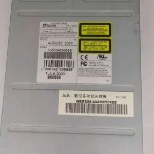 Plextor PX116A2 DvdRom CD ROM Reader Drive Ide 40POL Pin Drive