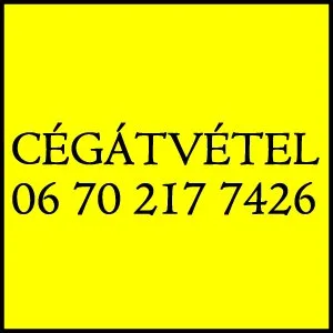 Cégátvétel tartozással Tel 06 70 217 7426