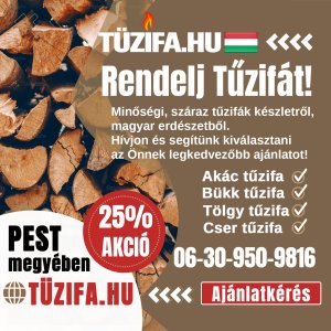 Tűzifa Rendelés és vásárlás Házhozszállítással