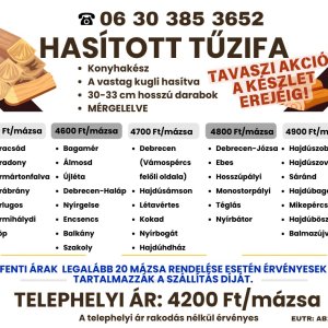 Akác tűzifa