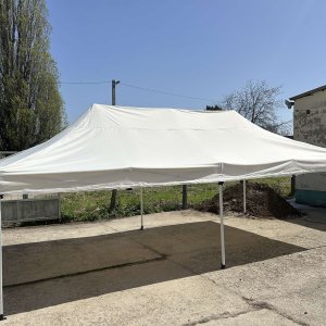 Összecsukható sátor 6m x 3m tetőponyva