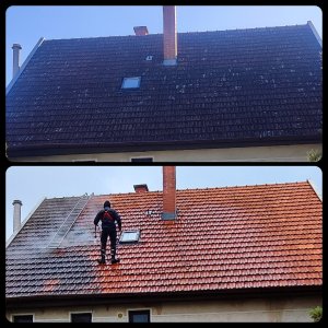 Tetőmosás homlokzat és térkő tisztítás