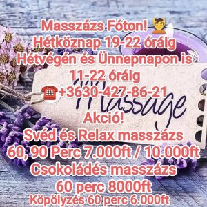 Masszázs Fóton Akciós árakon