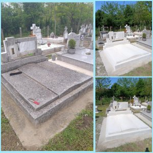 Sírkő tisztítás