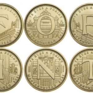 75 éves a forint érme verdefényes érme szett eladó