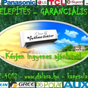Klíma telepítés  Garanciális 024 Szerviz  Ingyenes Tanácsadás