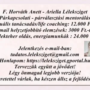 Párkapcsolati útmutatás  kártyaelemzés trauma oldás