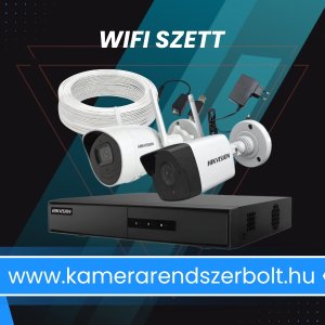 Vezeték nélküli WIFI kamera megfigyelőrendszer szett