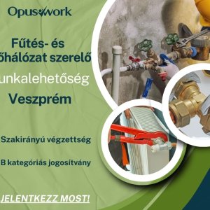 Fűtés és csőhálózat szerelő