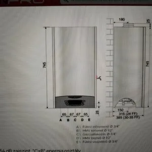 Ariston Clas X 24 CF EU Fali kéményes kombi gázkazán