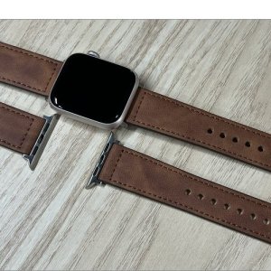 Apple Watch barna színű bőr óraszíj