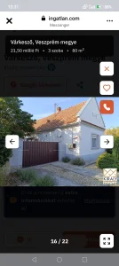 Családi ház kerttel garázs melléképülettel Várkeszőn Családi ház kerttel garázs melléképülettel Várkeszőn