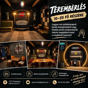 Oporto 2 Budapest terembérlet rendezvényhez Oporto 2 Budapest terembérlet rendezvényhez