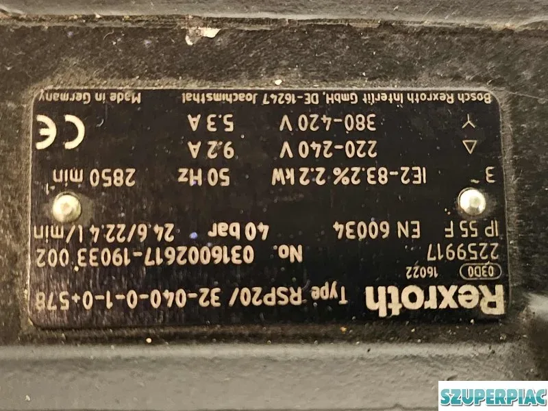 Rexroth RSP2032040 szivattyú 40 bar