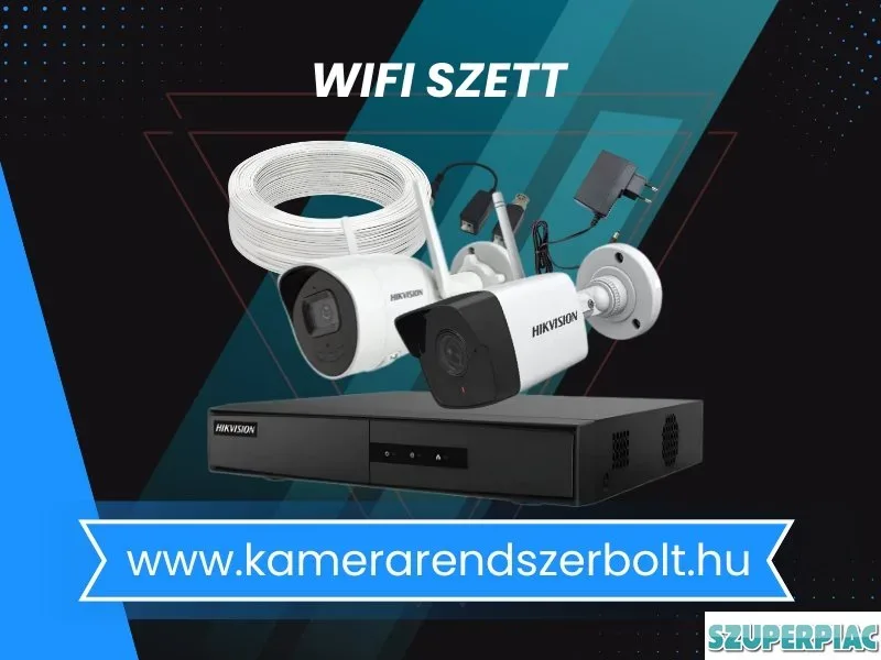 Vezeték nélküli WIFI kamera megfigyelőrendszer szett