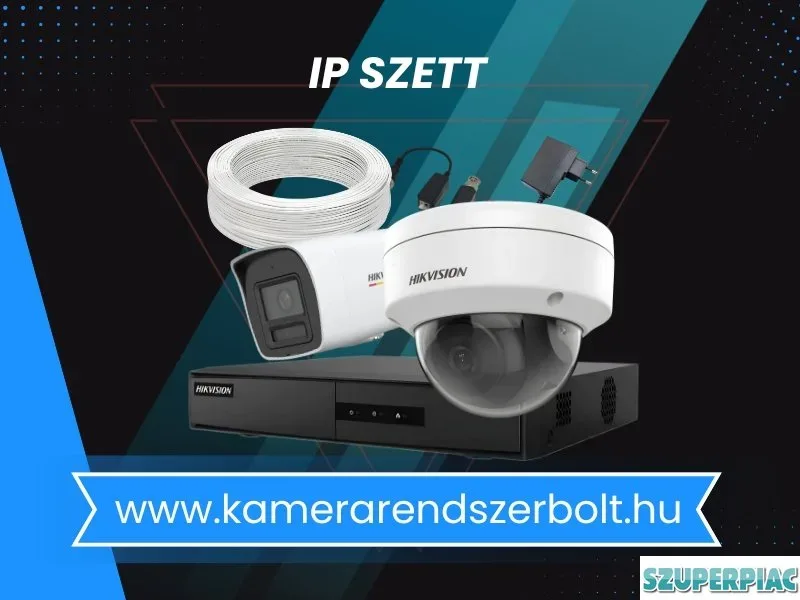 Digitális IP kamera megfigyelőrendszer szett