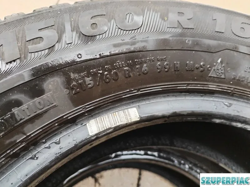 215 60 16 semperit 21560 R 16 téli gumi 2 db 7 mm
