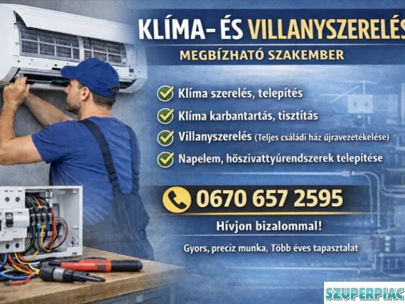 Villanyszerelés Klímaszerelés
