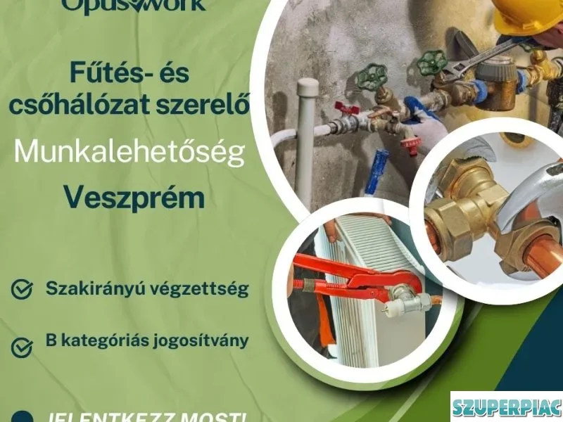 Fűtés és csőhálózat szerelő