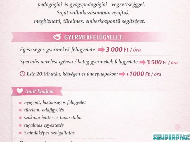 takarítás gyermekfelügyelet idősgondozás