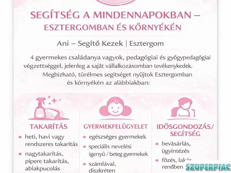 takarítás gyermekfelügyelet idősgondozás