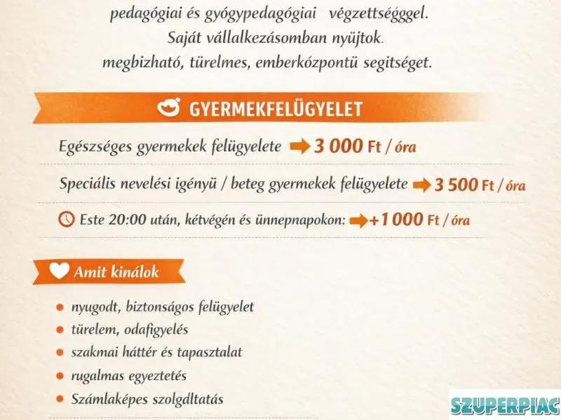 Gyermekfelügyeletet vállalok Esztergomban és könyékén