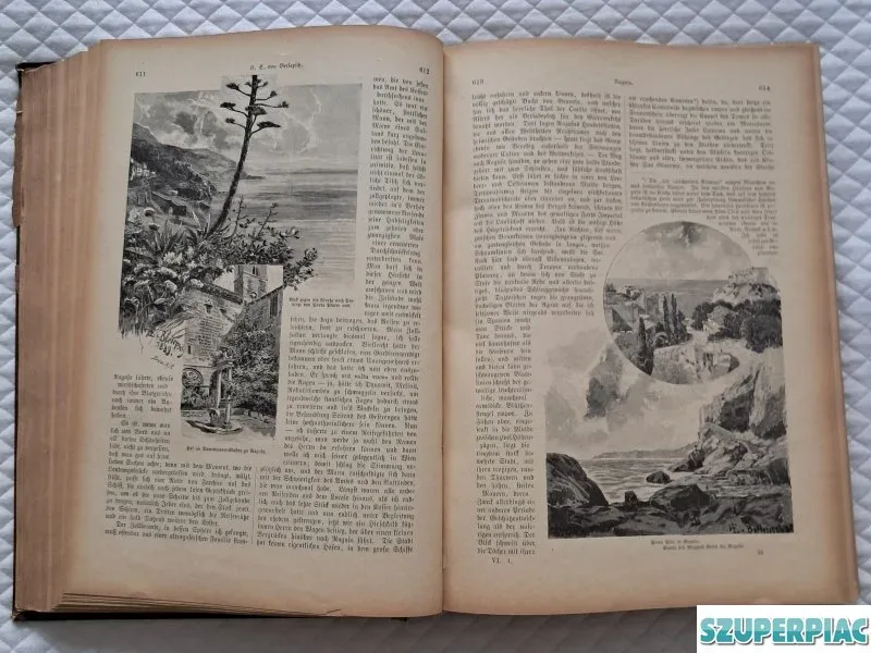 Az Universum 1890es 6 évfolyamos gót betűs kiadása