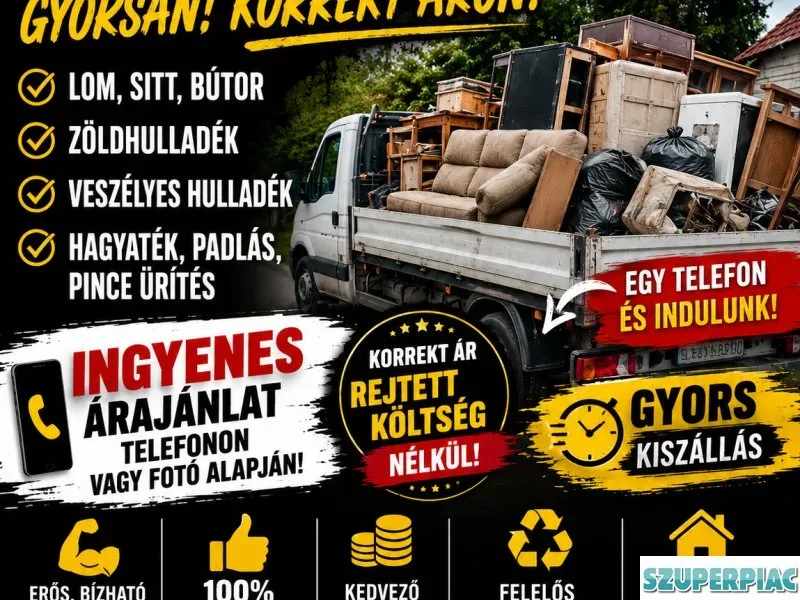 Lomtalanitás ingatlan kiürités országosan 06209391013